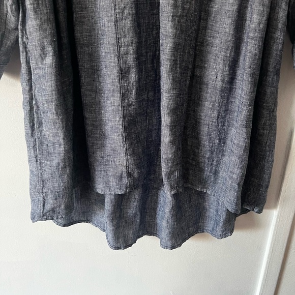 100 % Linen Cynthia Rowley Long Sleeve Dress - Picture 4 of 9